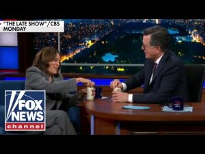 Read more about the article Harris cracks a beer with Stephen Colbert as millions flee Hurricane Milton