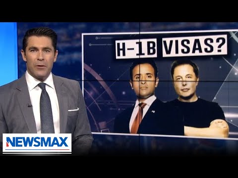 You are currently viewing H-1B visa debate divides MAGA | Rob Schmitt Tonight