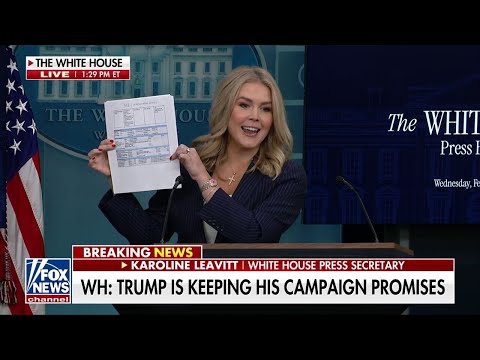 You are currently viewing Karoline Leavitt ‘brings receipts’ as reporter asks for DOGE evidence