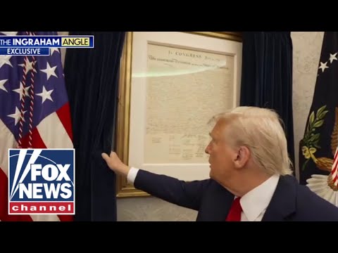 You are currently viewing Trump hangs Declaration of Independence in Oval Office: ‘Never been up’ before