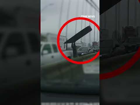 You are currently viewing Object from truck smashes into car on NYC bridge