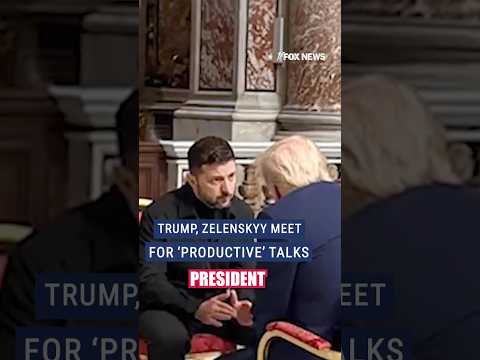 You are currently viewing Trump, Zelenskyy hold ‘productive’ meeting in Rome ahead of Pope Francis’ funeral #foxnews #trump
