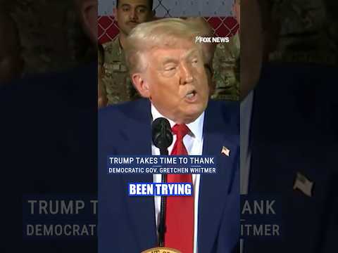 You are currently viewing Trump praises Dem Gov. Gretchen Whitmer: ‘I’m not supposed to’ #shorts #trump #news #politics  #fox