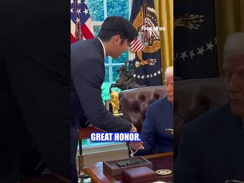 You are currently viewing Trump gives LA Dodgers’ Shohei Ohtani dark MAGA star treatment #shorts