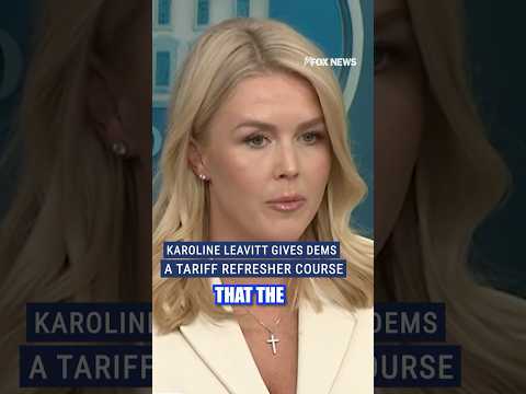 You are currently viewing Karoline Leavitt calls out Democrats’ hypocrisy on Trump tariffs #shorts #whitehouse #democrats