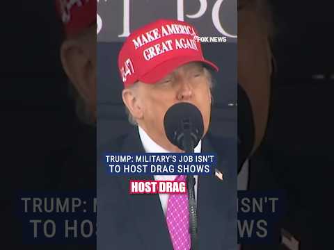 You are currently viewing Trump vows to end ‘drag shows’ and woke agenda in the US military #foxnews #shorts #trump