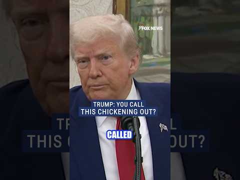You are currently viewing Trump fires back at reporter saying he ‘chickened out’ #foxnews #news #us #trump #shorts #tariffs