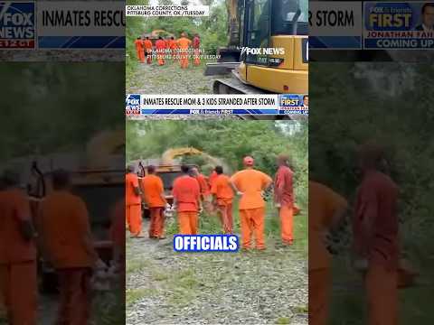 Read more about the article WATCH: Prison inmates rescue Oklahoma mom, three kids from home #foxnews #news #shorts