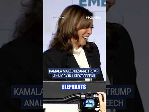 You are currently viewing Kamala Harris giddily talks about elephants in anti-Trump speech #kamalaharris #trump #foxnews