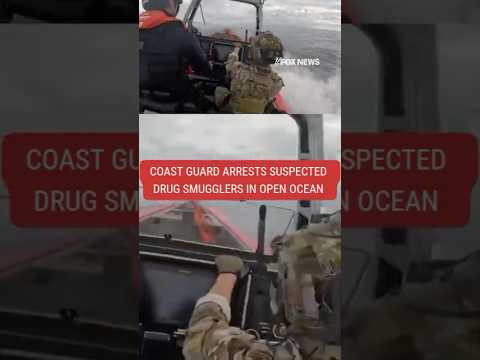 You are currently viewing Viral video shows Coast Guard’s open ocean arrest of alleged drug smugglers #foxnews #news #us #fox