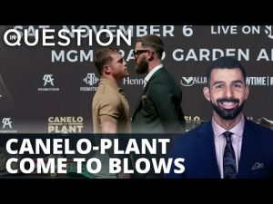 Read more about the article WATCH: Canelo-Plant come to blows ahead of mega-fight