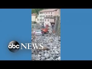 Read more about the article Lake Como hit by landslide and flooding | #shorts | ABC News