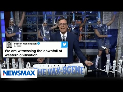 Read more about the article Stephen Colbert mocked over ’embarrassing’ vaccine dance | American Agenda on Newsmax