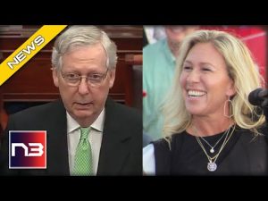 Read more about the article Marjorie Strikes: “McConnell Needs To Lead Republicans Against… Democrat Lying Slithering Tongues”