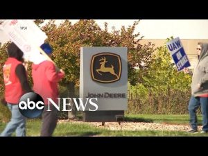 Read more about the article ABC News Live: John Deere workers on strike for 2nd day in a row