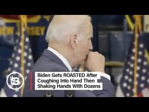 Read more about the article Biden Gets ROASTED After Coughing Into Hand Then Shaking Hands With Dozens