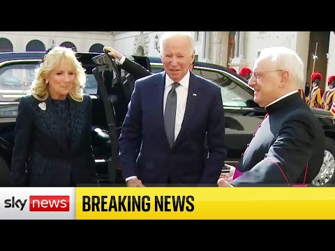 You are currently viewing Breaking: Joe Biden arrives at Vatican City to meet with the Pope ahead of G20 Summit