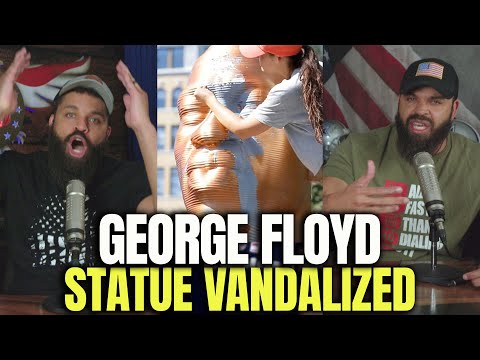 Read more about the article George Floyd Statue Vandalized / High School To Rename Football Field In His Honor.