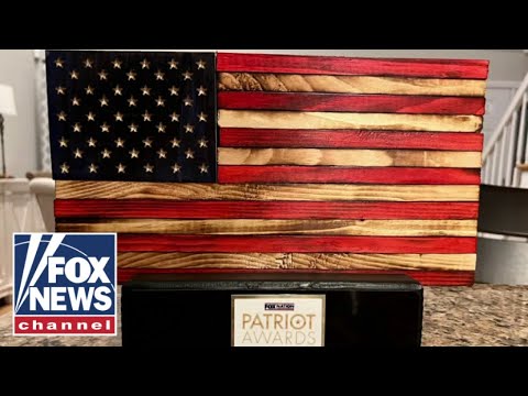 Read more about the article Teenager makes wooden flags for Fox Nation Patriot Awards