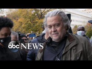 Read more about the article Bannon appears in court to face criminal contempt charges