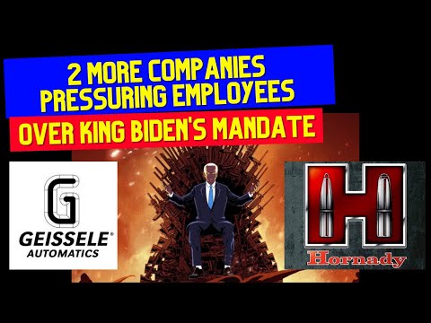 Read more about the article Geissele & Hornady (again) Pressuring Employees Over King Biden’s Mandate