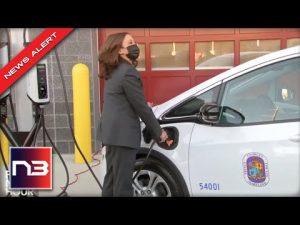 Read more about the article Kamala Walks Up To Electric Car And Then Gets On The Struggle Bus