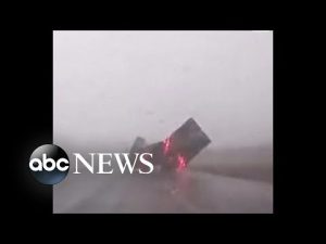 Read more about the article Semitruck is blown over by high winds in Nebraska