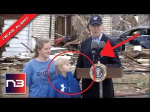 Read more about the article While In Kentucky Viewing Tornado Damage, Biden Spotted Placing His Hands On Young Children