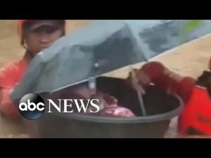 Read more about the article Baby rescued by coast guard as powerful typhoon batters Philippines | #shorts | ABC News