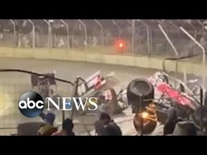 Read more about the article Racetrack crash sends spectators scrambling | #shorts | ABC News