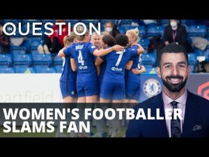 Read more about the article WATCH: Women’s Chelsea footballer SLAMS fan on pitch!