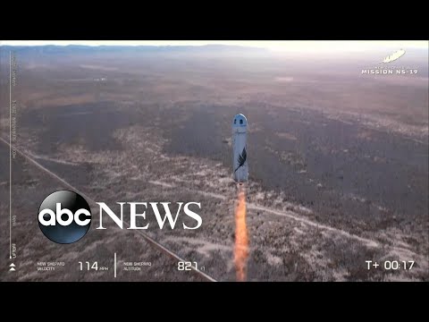 Read more about the article Blue Origin’s New Shepard launches to space | ABC News