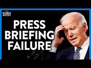 Read more about the article Biden Struggles to Get Through Press Briefing & Ignores Questions | Direct Message | Rubin Report