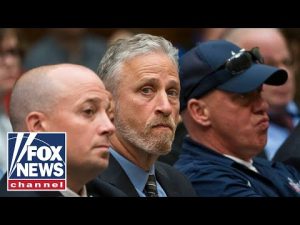 Read more about the article Jon Stewart calls national anthem a ‘weird ritual’ at games