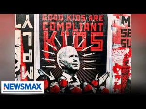 Read more about the article COMPLY: DC artist rips Biden, Fauci in authoritarian image series | The Chris Salcedo Show