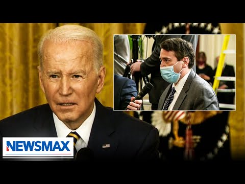 Read more about the article “I have no idea”: Newsmax reporter hits Biden with mental acuity question