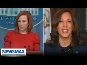 Read more about the article Psaki scrambles to “clarify,” Kamala laughs after Biden presser | Spicer & Co. on Newsmax