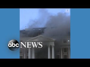 Read more about the article Major fire tears through South Africa’s Parliament building