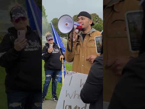 Read more about the article Tiny Gets Fired Up At Anti Mandate Rally In Olympia Washington