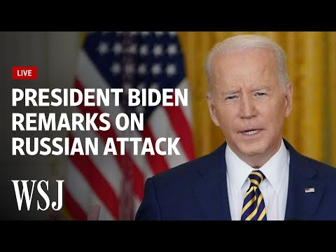 Read more about the article Watch Live: Biden Discusses Russian Attacks on Ukraine | WSJ