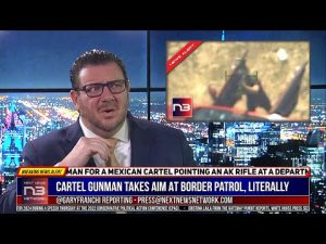 Read more about the article CAUGHT ON VIDEO: Cartel Gunman Takes Aim At Border Patrol, Literally