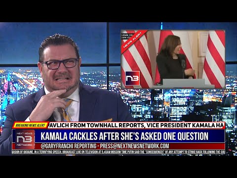 You are currently viewing SICK! Watch Kamala Cackle Hysterically After She’s Asked One Question On Ukraine