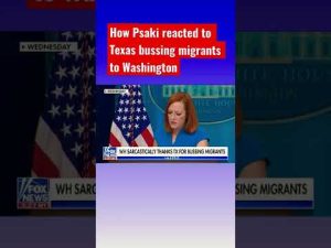 Read more about the article Psaki‘s reaction to Gov. Abbott dropping migrants off on Biden’s doorstep raises eyebrows