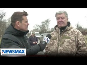 Read more about the article EXCLUSIVE: Former Ukrainian President Petro Poroshenko takes Newsmax Correspondent to Chernihiv