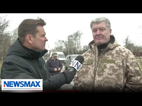 You are currently viewing EXCLUSIVE: Former Ukrainian President Petro Poroshenko takes Newsmax Correspondent to Chernihiv