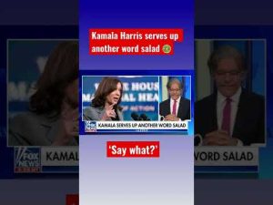 Read more about the article ‘The Five’ loses it over Kamala Harris blurting out another ‘word salad’