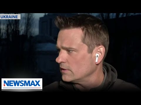 You are currently viewing Air sirens go off during Newsmax Correspondent report in Kyiv | John Huddy | ‘John Bachman Now’