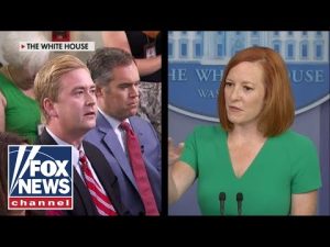 Read more about the article Peter Doocy looks back at press duels with Psaki ahead of her final briefing