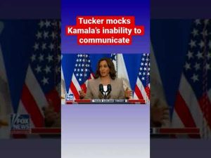 Read more about the article Tucker: Kamala just word ‘bombs’ around the country