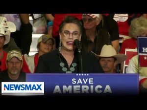 Read more about the article Trump endorsed Liz Cheney opponent Harriet Hageman speaks at Save America rally